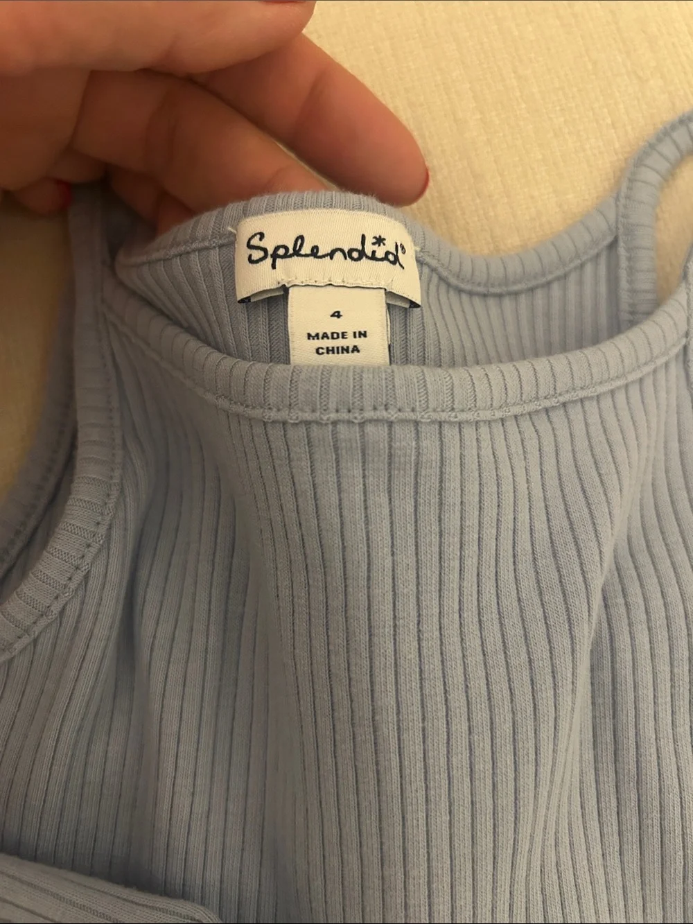 Splendid Blue Ribbed Tank & White Floral Shorts Kids Matching Set